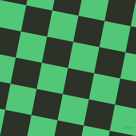 79/169 degree angle diagonal checkered chequered squares checker pattern checkers background, 86 pixel squares size, , Black Forest and Emerald checkers chequered checkered squares seamless tileable