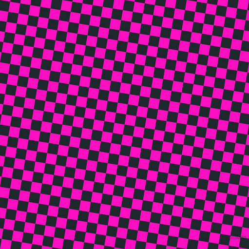81/171 degree angle diagonal checkered chequered squares checker pattern checkers background, 21 pixel square size, , Black Pearl and Shocking Pink checkers chequered checkered squares seamless tileable