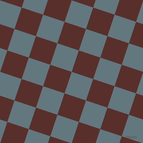 72/162 degree angle diagonal checkered chequered squares checker pattern checkers background, 74 pixel squares size, , Blue Bayoux and Moccaccino checkers chequered checkered squares seamless tileable