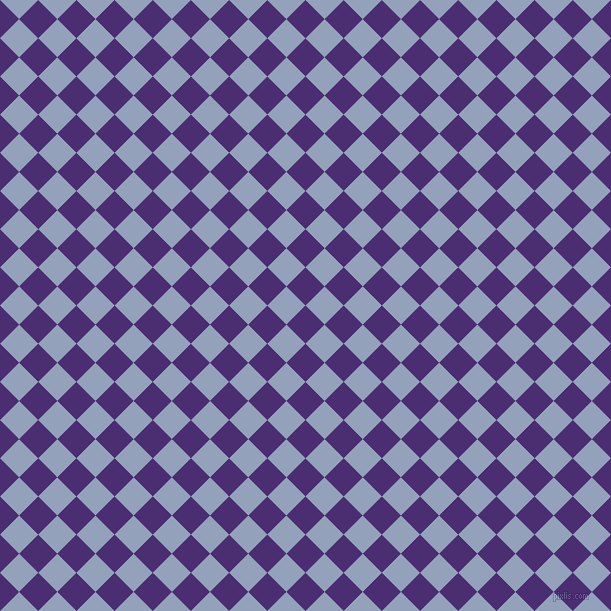 45/135 degree angle diagonal checkered chequered squares checker pattern checkers background, 27 pixel square size, , Blue Diamond and Rock Blue checkers chequered checkered squares seamless tileable