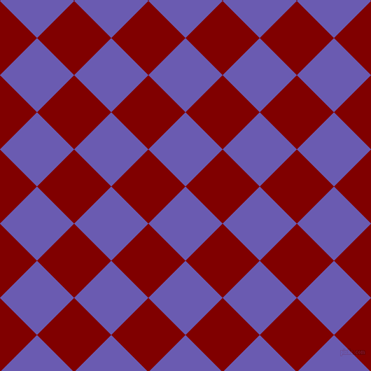 45/135 degree angle diagonal checkered chequered squares checker pattern checkers background, 75 pixel squares size, , Blue Marguerite and Maroon checkers chequered checkered squares seamless tileable