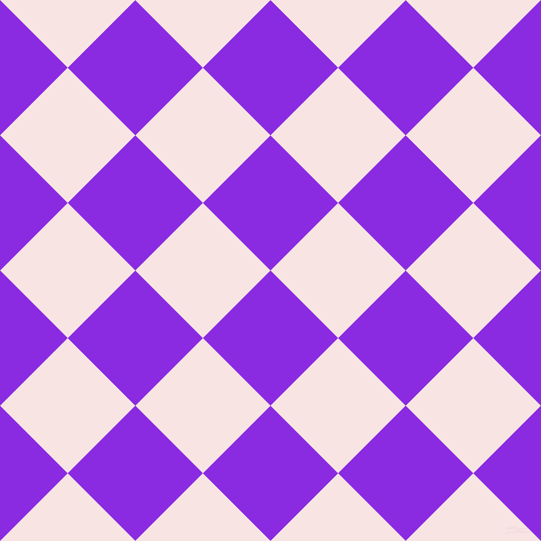 45/135 degree angle diagonal checkered chequered squares checker pattern checkers background, 138 pixel squares size, , Blue Violet and Tutu checkers chequered checkered squares seamless tileable