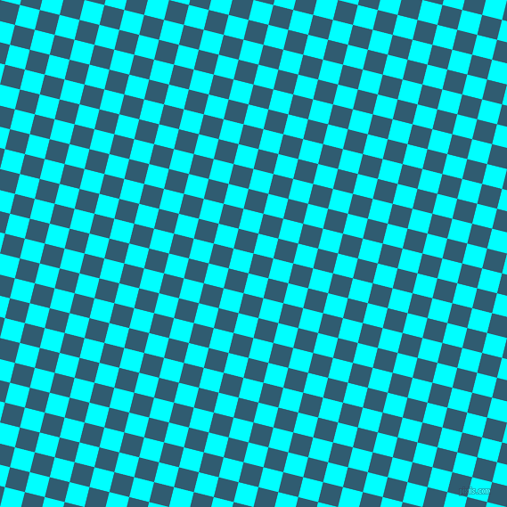 76/166 degree angle diagonal checkered chequered squares checker pattern checkers background, 23 pixel square size, , Blumine and Aqua checkers chequered checkered squares seamless tileable