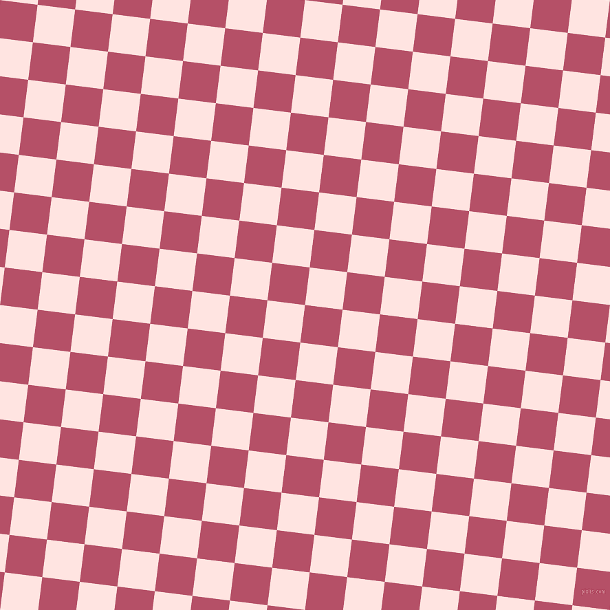 83/173 degree angle diagonal checkered chequered squares checker pattern checkers background, 55 pixel square size, , Blush and Misty Rose checkers chequered checkered squares seamless tileable