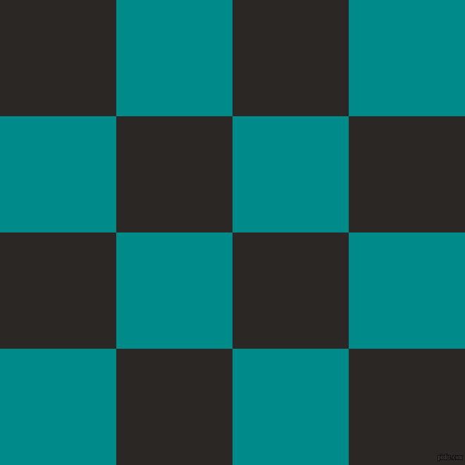Bokara Grey and Dark Cyan checkers chequered checkered squares seamless  tileable 23688m