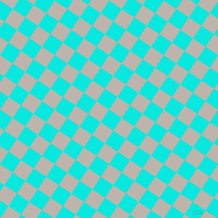 56/146 degree angle diagonal checkered chequered squares checker pattern checkers background, 31 pixel square size, , Bright Turquoise and Tide checkers chequered checkered squares seamless tileable