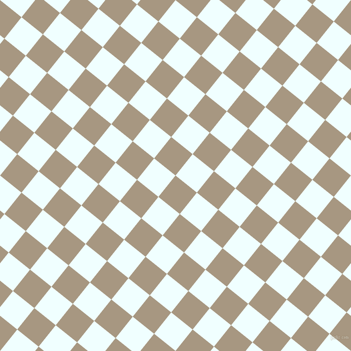 51/141 degree angle diagonal checkered chequered squares checker pattern checkers background, 54 pixel squares size, , Bronco and Azure checkers chequered checkered squares seamless tileable
