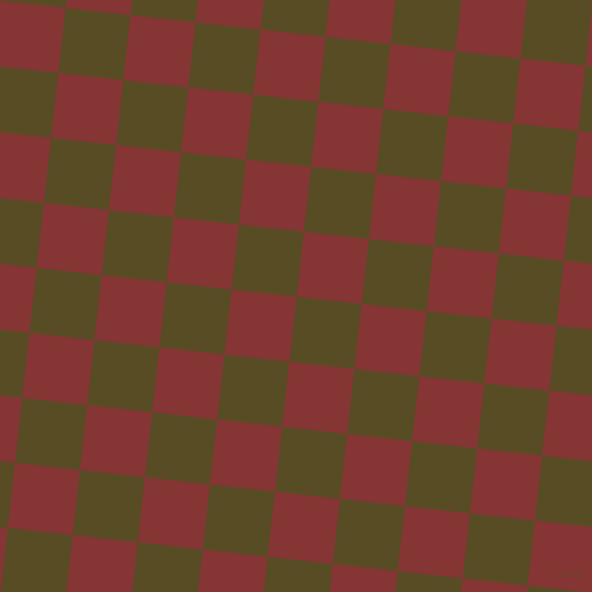 84/174 degree angle diagonal checkered chequered squares checker pattern checkers background, 94 pixel squares size, , Bronze Olive and Tall Poppy checkers chequered checkered squares seamless tileable