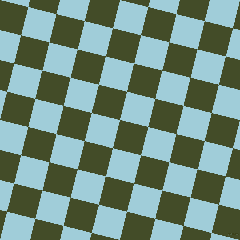 76/166 degree angle diagonal checkered chequered squares checker pattern checkers background, 101 pixel squares size, , Bronzetone and Regent St Blue checkers chequered checkered squares seamless tileable