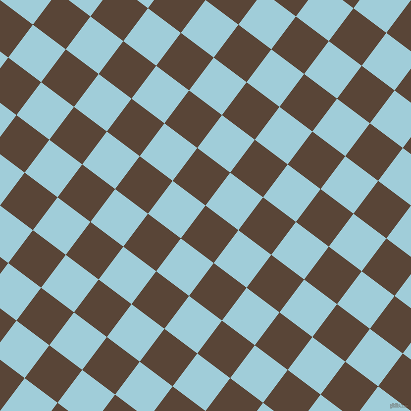 53/143 degree angle diagonal checkered chequered squares checker pattern checkers background, 83 pixel squares size, , Brown Derby and Regent St Blue checkers chequered checkered squares seamless tileable