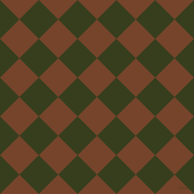 45/135 degree angle diagonal checkered chequered squares checker pattern checkers background, 96 pixel squares size, , Bull Shot and Turtle Green checkers chequered checkered squares seamless tileable