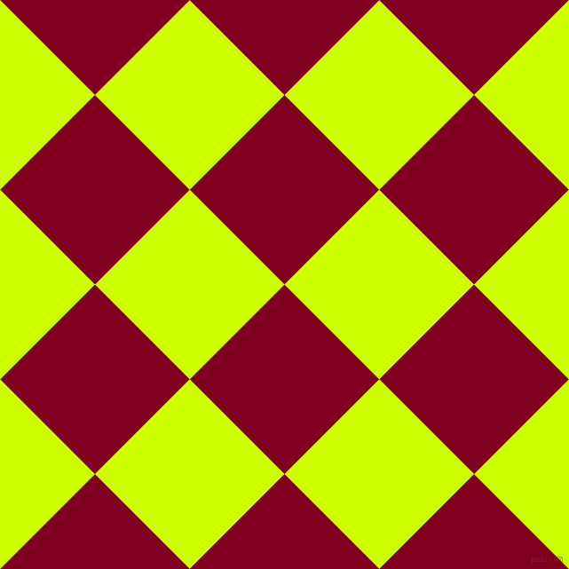 45/135 degree angle diagonal checkered chequered squares checker pattern checkers background, 151 pixel squares size, , Burgundy and Electric Lime checkers chequered checkered squares seamless tileable
