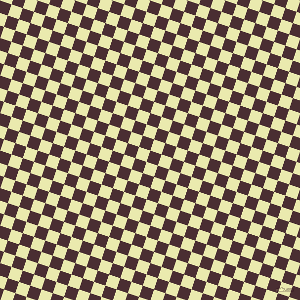 72/162 degree angle diagonal checkered chequered squares checker pattern checkers background, 24 pixel squares size, , Cab Sav and Medium Goldenrod checkers chequered checkered squares seamless tileable
