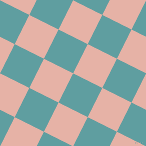 63/153 degree angle diagonal checkered chequered squares checker pattern checkers background, 138 pixel square size, , Cadet Blue and Shilo checkers chequered checkered squares seamless tileable