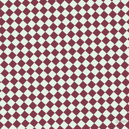 49/139 degree angle diagonal checkered chequered squares checker pattern checkers background, 20 pixel square size, , Camelot and Frosted Mint checkers chequered checkered squares seamless tileable