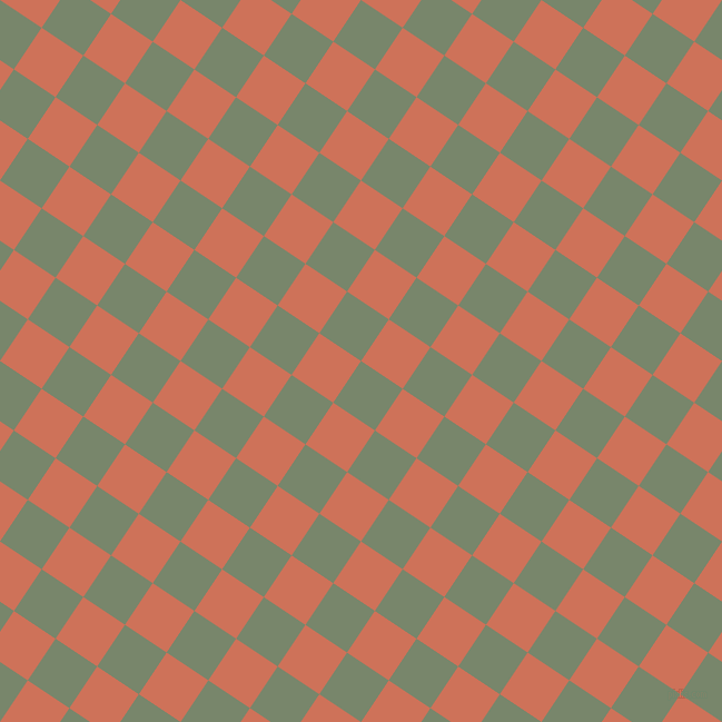 56/146 degree angle diagonal checkered chequered squares checker pattern checkers background, 45 pixel square size, , Camouflage Green and Japonica checkers chequered checkered squares seamless tileable