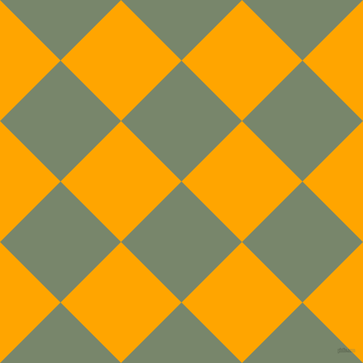 45/135 degree angle diagonal checkered chequered squares checker pattern checkers background, 176 pixel square size, , Camouflage Green and Orange checkers chequered checkered squares seamless tileable