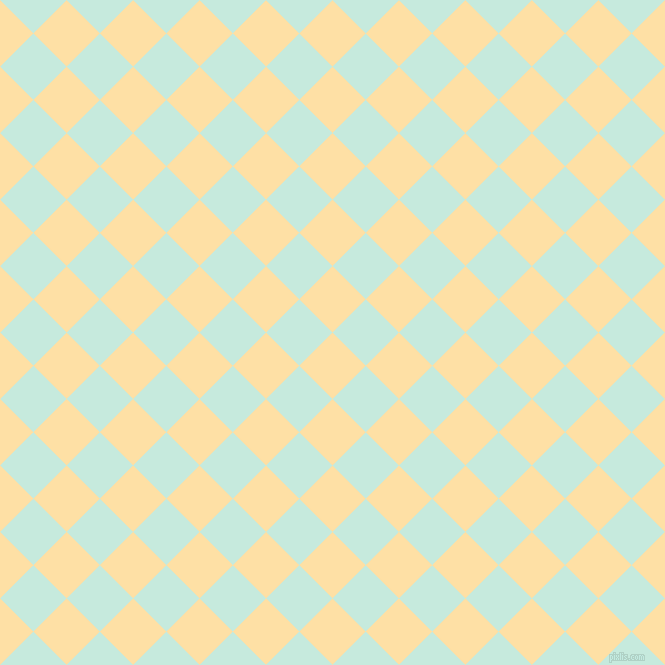 45/135 degree angle diagonal checkered chequered squares checker pattern checkers background, 47 pixel squares size, , Cape Honey and Mint Tulip checkers chequered checkered squares seamless tileable