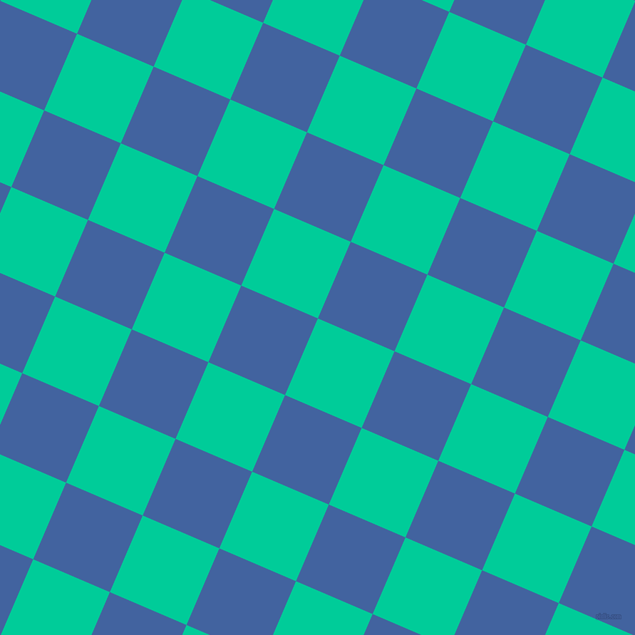 67/157 degree angle diagonal checkered chequered squares checker pattern checkers background, 117 pixel square size, , Caribbean Green and Mariner checkers chequered checkered squares seamless tileable