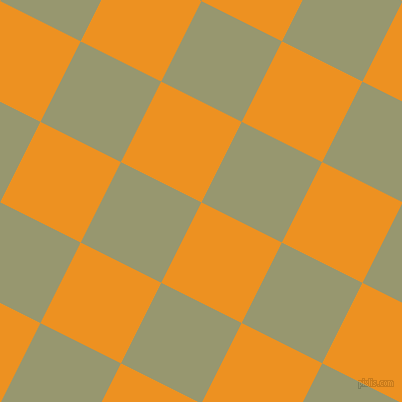 63/153 degree angle diagonal checkered chequered squares checker pattern checkers background, 90 pixel square size, , Carrot Orange and Malachite Green checkers chequered checkered squares seamless tileable