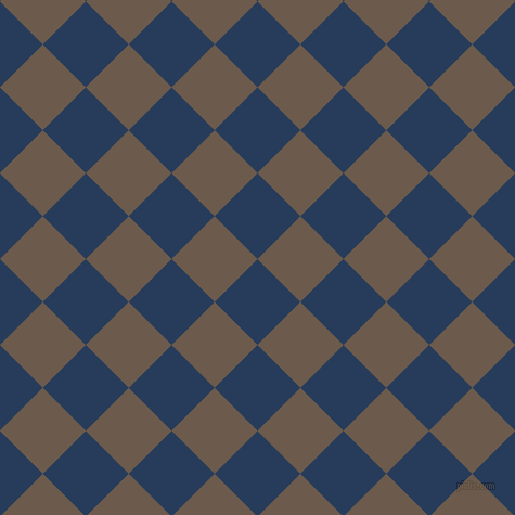 45/135 degree angle diagonal checkered chequered squares checker pattern checkers background, 56 pixel squares size, , Catalina Blue and Domino checkers chequered checkered squares seamless tileable