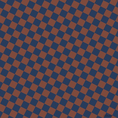 63/153 degree angle diagonal checkered chequered squares checker pattern checkers background, 26 pixel squares size, , Catalina Blue and Nutmeg checkers chequered checkered squares seamless tileable