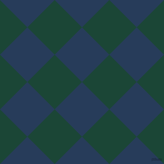 45/135 degree angle diagonal checkered chequered squares checker pattern checkers background, 136 pixel squares size, , Catalina Blue and Sherwood Green checkers chequered checkered squares seamless tileable