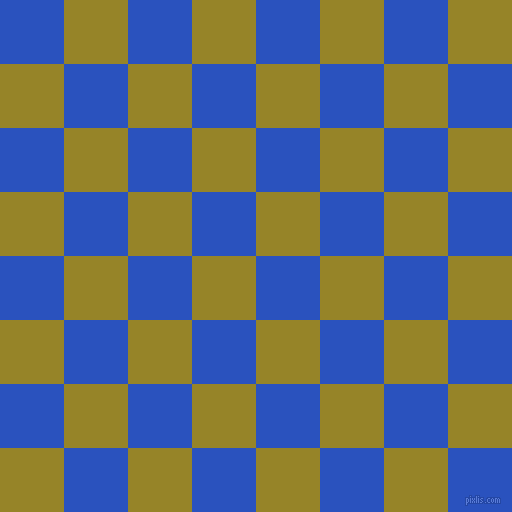 checkered chequered squares checkers background checker pattern, 64 pixel square size, , Cerulean Blue and Lemon Ginger checkers chequered checkered squares seamless tileable