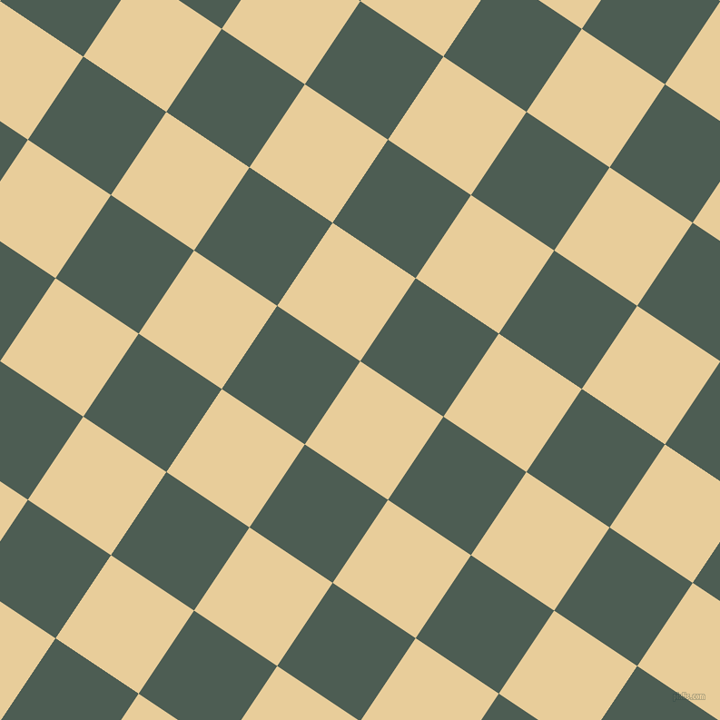 56/146 degree angle diagonal checkered chequered squares checker pattern checkers background, 110 pixel square size, Chamois and Feldgrau checkers chequered checkered squares seamless tileable