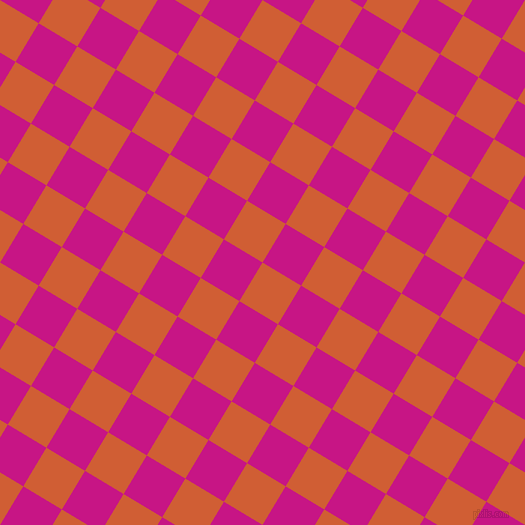 59/149 degree angle diagonal checkered chequered squares checker pattern checkers background, 45 pixel square size, , Chilean Fire and Medium Violet Red checkers chequered checkered squares seamless tileable