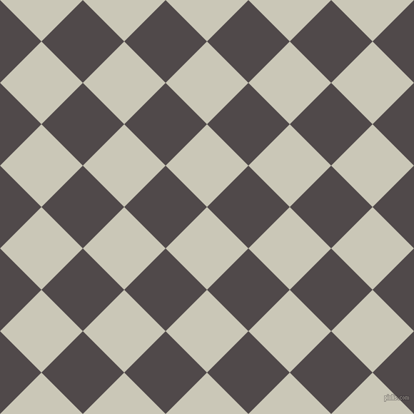 45/135 degree angle diagonal checkered chequered squares checker pattern checkers background, 82 pixel squares size, , Chrome White and Emperor checkers chequered checkered squares seamless tileable