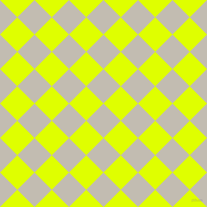 45/135 degree angle diagonal checkered chequered squares checker pattern checkers background, 80 pixel squares size, , Cloud and Chartreuse Yellow checkers chequered checkered squares seamless tileable