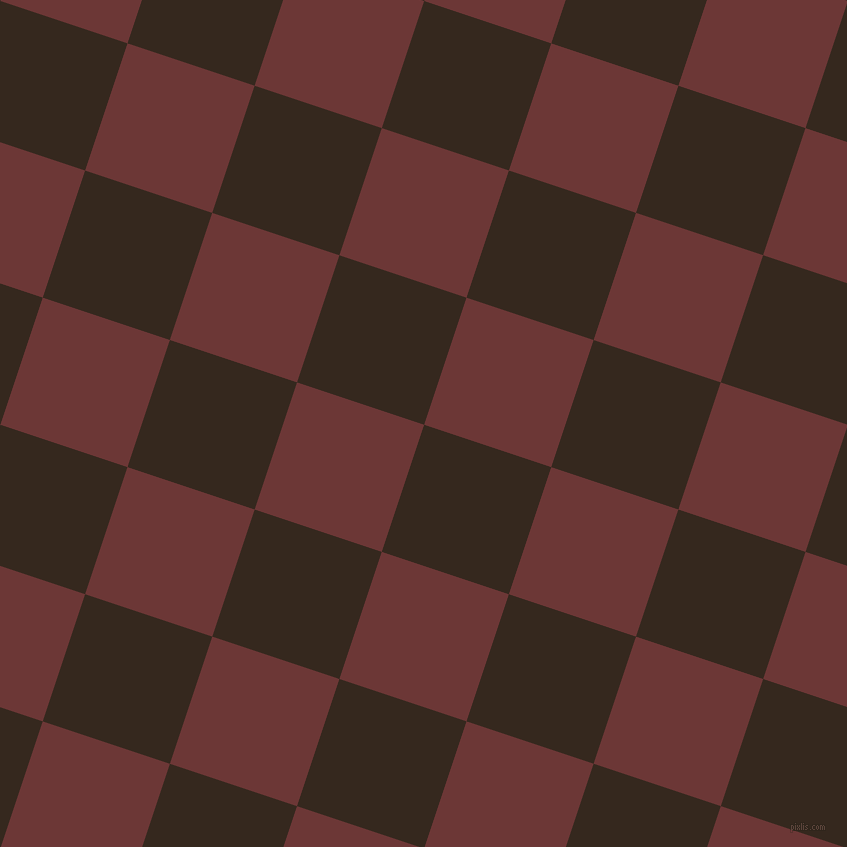 72/162 degree angle diagonal checkered chequered squares checker pattern checkers background, 134 pixel square size, , Cocoa Brown and Sanguine Brown checkers chequered checkered squares seamless tileable