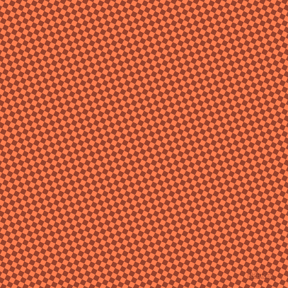 63/153 degree angle diagonal checkered chequered squares checker pattern checkers background, 7 pixel squares size, Coral and Tia Maria checkers chequered checkered squares seamless tileable