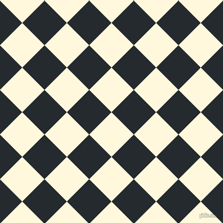 45/135 degree angle diagonal checkered chequered squares checker pattern checkers background, 63 pixel squares size, , Corn Silk and Cinder checkers chequered checkered squares seamless tileable