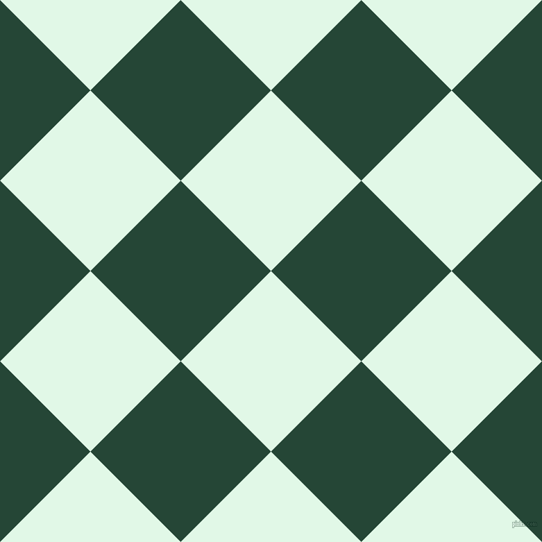 45/135 degree angle diagonal checkered chequered squares checker pattern checkers background, 184 pixel squares size, , Cosmic Latte and Bottle Green checkers chequered checkered squares seamless tileable