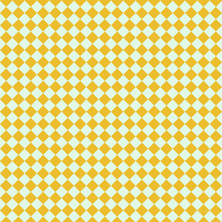 45/135 degree angle diagonal checkered chequered squares checker pattern checkers background, 18 pixel square size, , Cosmic Latte and Bright Sun checkers chequered checkered squares seamless tileable