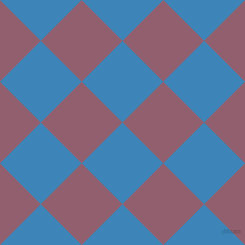45/135 degree angle diagonal checkered chequered squares checker pattern checkers background, 115 pixel square size, , Curious Blue and Mauve Taupe checkers chequered checkered squares seamless tileable