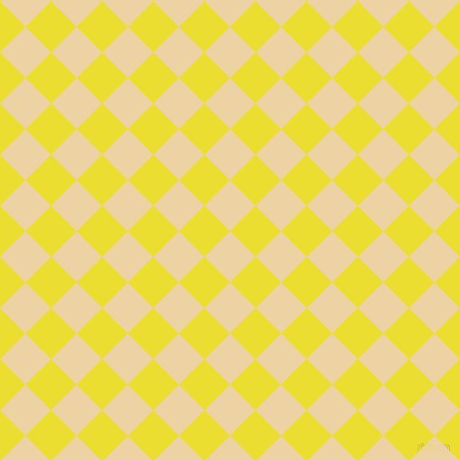 45/135 degree angle diagonal checkered chequered squares checker pattern checkers background, 40 pixel squares size, , Dairy Cream and Golden Fizz checkers chequered checkered squares seamless tileable