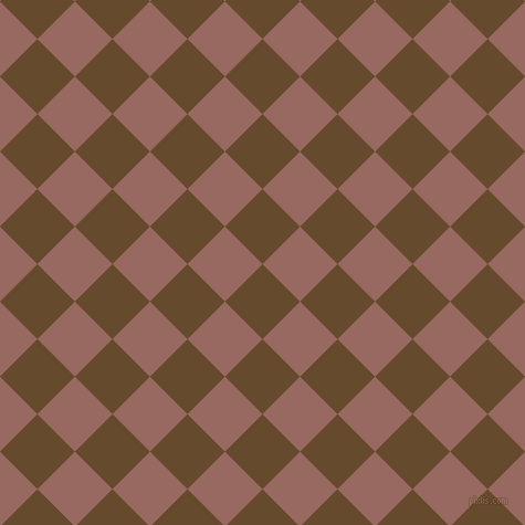 45/135 degree angle diagonal checkered chequered squares checker pattern checkers background, 48 pixel squares size, , Dallas and Dark Chestnut checkers chequered checkered squares seamless tileable