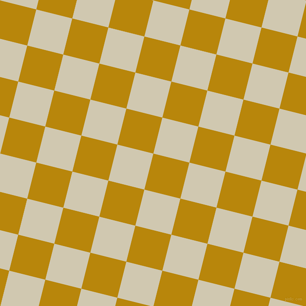 76/166 degree angle diagonal checkered chequered squares checker pattern checkers background, 75 pixel square size, , Dark Goldenrod and Parchment checkers chequered checkered squares seamless tileable