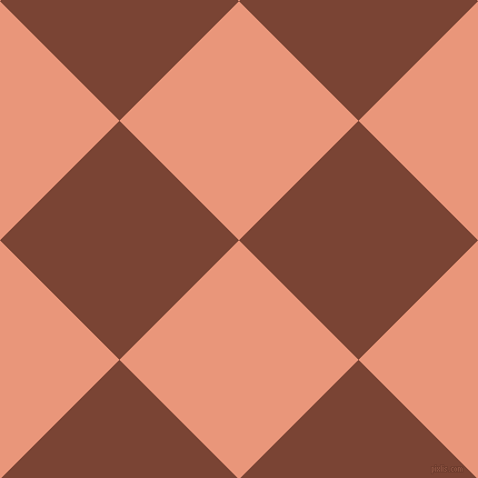 45/135 degree angle diagonal checkered chequered squares checker pattern checkers background, 186 pixel square size, , Dark Salmon and Peanut checkers chequered checkered squares seamless tileable