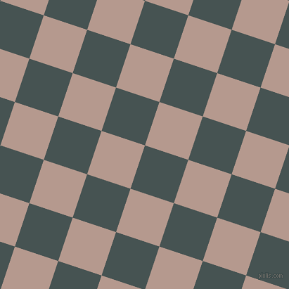 72/162 degree angle diagonal checkered chequered squares checker pattern checkers background, 65 pixel square size, , Dark Slate and Del Rio checkers chequered checkered squares seamless tileable