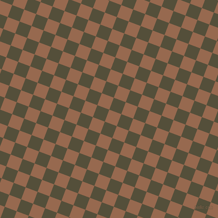 69/159 degree angle diagonal checkered chequered squares checker pattern checkers background, 25 pixel squares size, , Dark Tan and Panda checkers chequered checkered squares seamless tileable