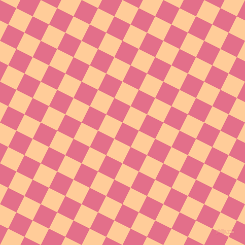 63/153 degree angle diagonal checkered chequered squares checker pattern checkers background, 36 pixel squares size, , Deep Blush and Peach-Orange checkers chequered checkered squares seamless tileable