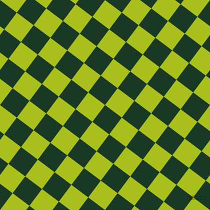 53/143 degree angle diagonal checkered chequered squares checker pattern checkers background, 42 pixel square size, , Deep Fir and Bahia checkers chequered checkered squares seamless tileable