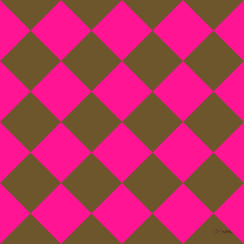 45/135 degree angle diagonal checkered chequered squares checker pattern checkers background, 85 pixel square size, , Deep Pink and Horses Neck checkers chequered checkered squares seamless tileable