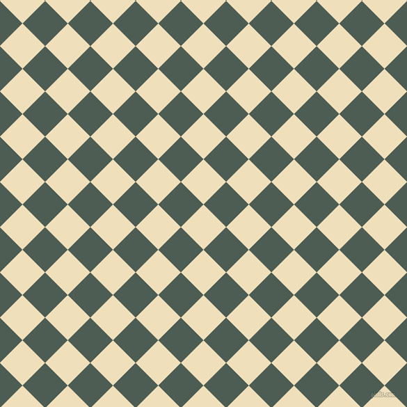45/135 degree angle diagonal checkered chequered squares checker pattern checkers background, 46 pixel squares size, Dutch White and Feldgrau checkers chequered checkered squares seamless tileable