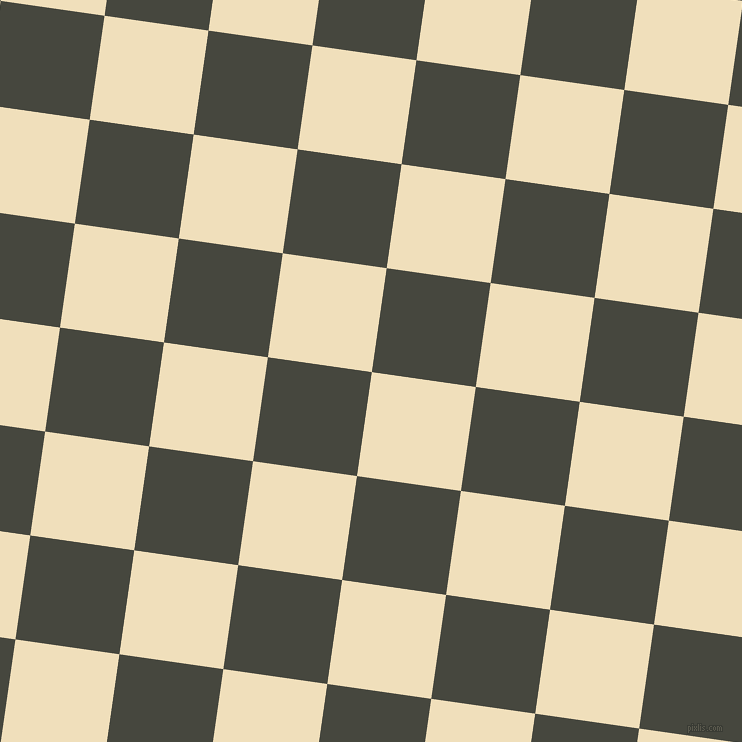 82/172 degree angle diagonal checkered chequered squares checker pattern checkers background, 105 pixel square size, , Dutch White and Heavy Metal checkers chequered checkered squares seamless tileable