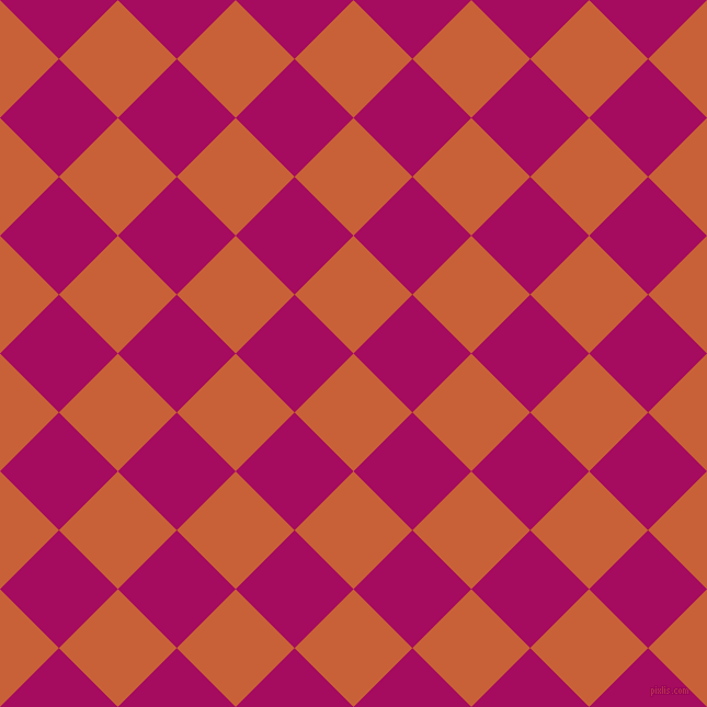 45/135 degree angle diagonal checkered chequered squares checker pattern checkers background, 76 pixel square size, , Ecstasy and Jazzberry Jam checkers chequered checkered squares seamless tileable